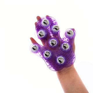 Ergonomischer Massage-Handschuh mit Rollenkugeln