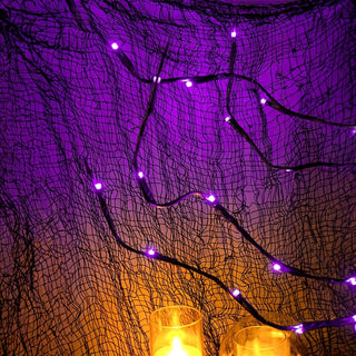 Majisu Verzauberte Lila Weidenzweig-Lichter, 20 LED
