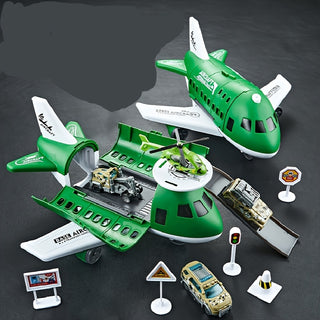 Schiebeflugzeug- & Auto-Spielset für Kinder ohne Batterien