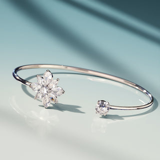 Vergoldetes Kupferarmband mit Synthetischem Zirkonia