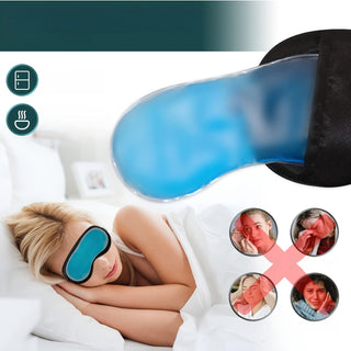 Schlafmaske für Damen & Herren – Mit Kühl-/Wärmepad für Trockene, Geschwollene Augen