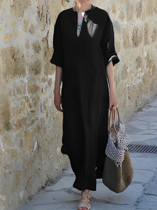 Langes Maxikleid mit Sommerschlitz - NELLA