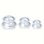 Transparentes dreiteiliges Set