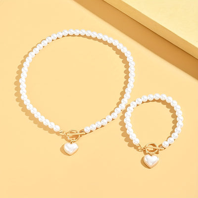 Elegantes Halsketten- und Armband-Schmuckset
