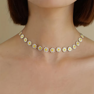 Elegante Gänseblümchen-Halskette, perfektes Geschenk für Anlässe