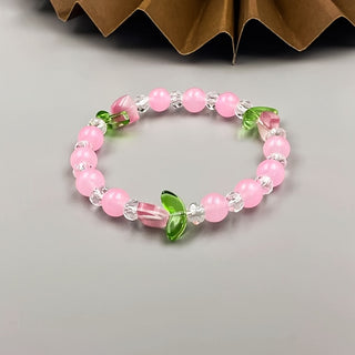 Charmantes Tulpen-Glasperlen-Armband für Mädchen