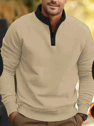 Herren Bestickter Casual Langarm Sweatshirt