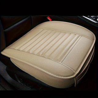Atmungsaktives PU-Leder Autositzkissen – Rutschfest & Ergonomisch