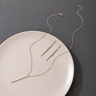 Minimalistisches INS-Style Rechteckiges Anhänger-Set