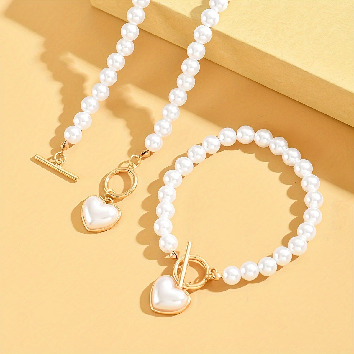 Elegantes Halsketten- und Armband-Schmuckset