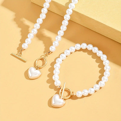 Elegantes Halsketten- und Armband-Schmuckset