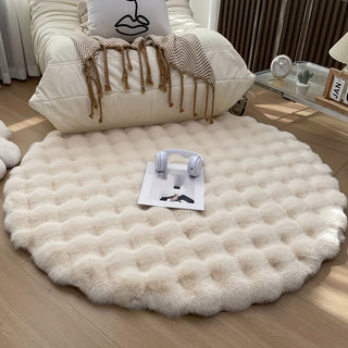 Fleece Stoff Runde Dekorative Teppich