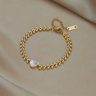 Elegantes Herzanhänger-Armband für Damen
