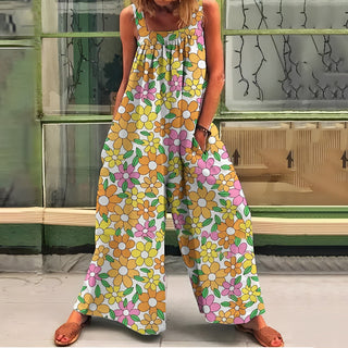 Geblümte Latzhose für Frauen - Koumi