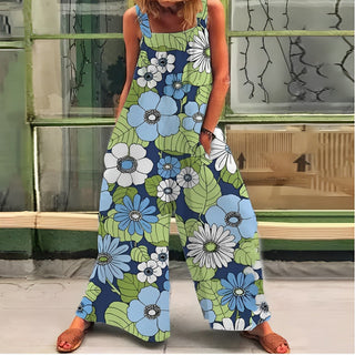 Geblümte Latzhose für Frauen - Koumi