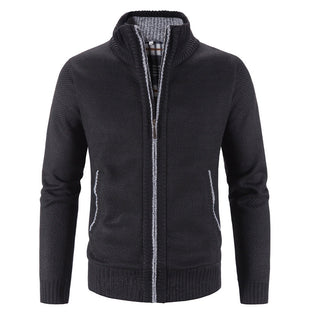 Enrich - Gestrickte Fleecejacke aus Baumwolle