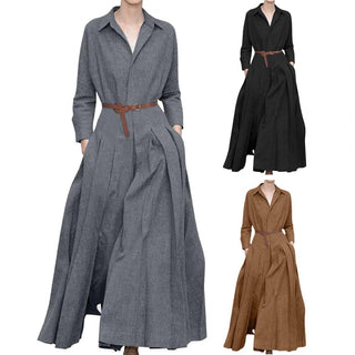 Maxi-Faltenkleid - Gloria