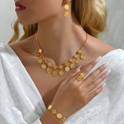 Ramadan-Schmuckset für Damen – Elegante Kupfermünzen-Kollektion