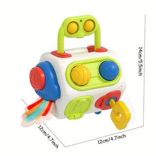 10-in-1 Sensorischer Busy Cube – Reisespielzeug für Kleinkinder