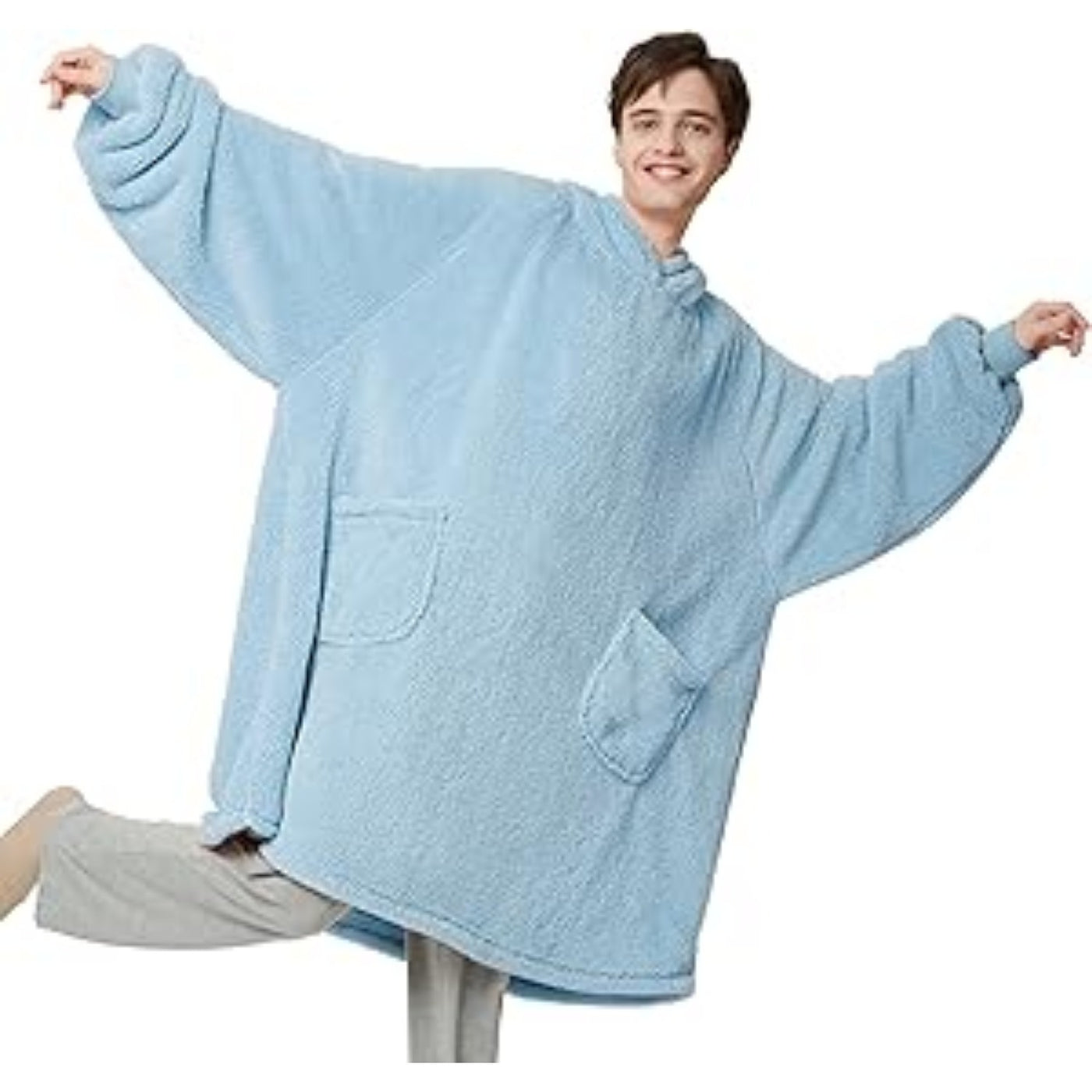 Übergroße Hoodie-Decke mit Ärmeln – Tragbare Decke für Erwachsene