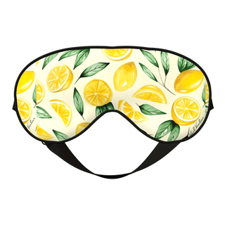Doppelseitige Schlafmaske mit Lemon Print