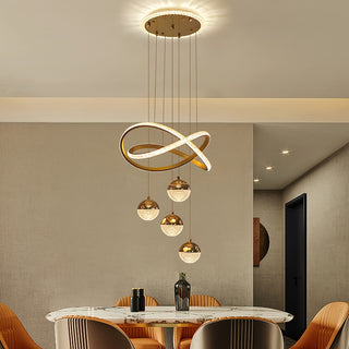 Moderne Led Semi-Flush Deckenleuchte