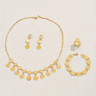 Ramadan-Schmuckset für Damen – Elegante Kupfermünzen-Kollektion