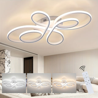 LED Deckenleuchte Schmetterling 100cm, 90W, Dimmbar & Fernbedienung